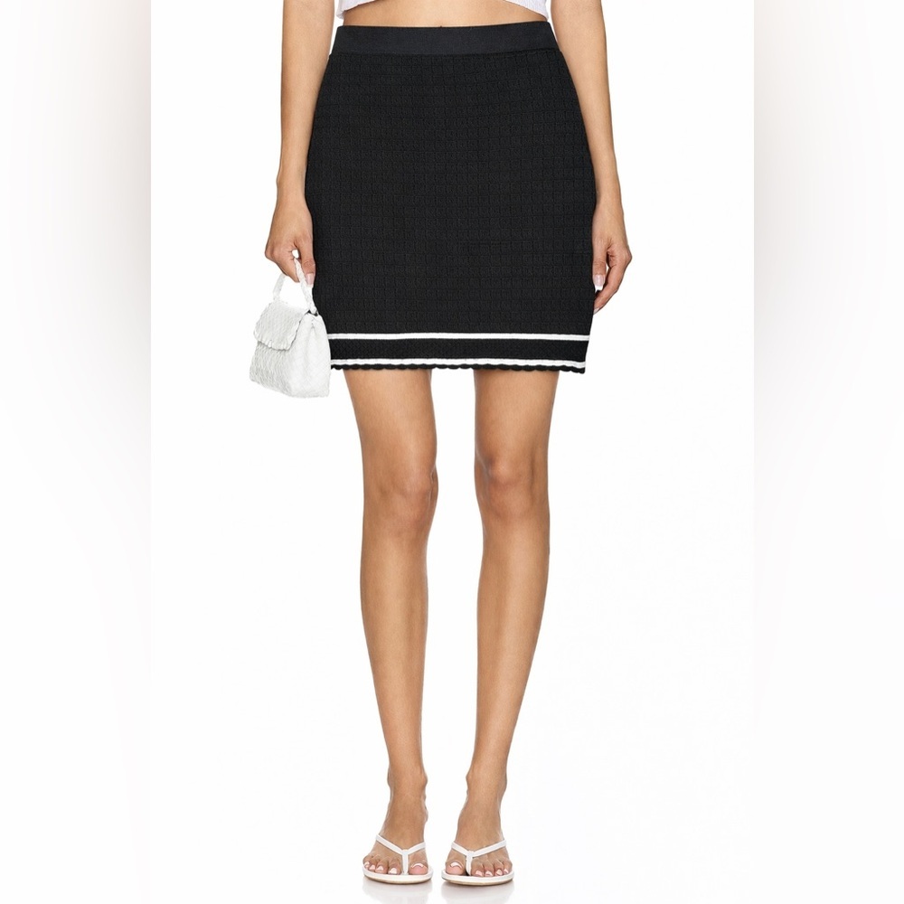 House of Harlow 1960 Black Textured Knit Skirt XS